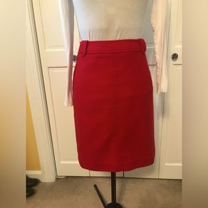 Talbot’s Women’s red wool skirt